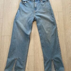 Hollister Ultra High-Rise DAD Jean ~ Vintage Stretch ~ 9R ~ W29 L31 ~ Ankle Slit